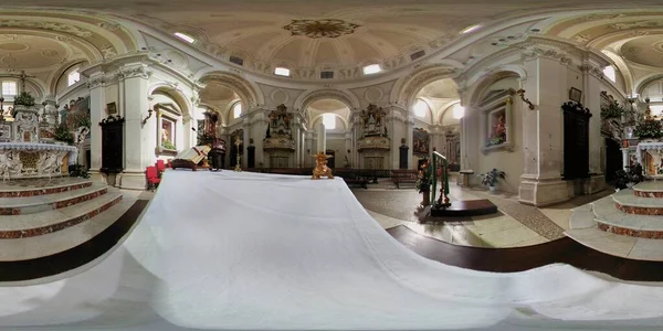 Castel Sangro Aquila Abruzzo Italy Вересня 2018 Spherical Photo Basilica — стокове фото