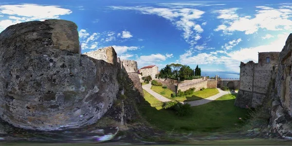 Agropoli Salerno Campanië Italië Juni 2018 Sferische Panoramische Foto Vanaf — Stockfoto