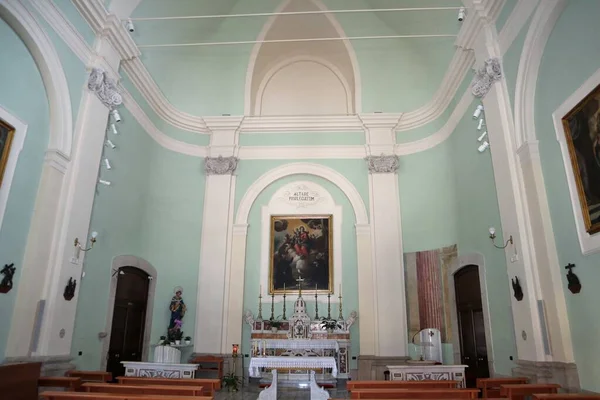 Benevento Kampánie Itálie Května 2020 Interiér Kostela Santa Maria Della — Stock fotografie