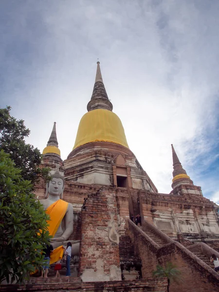 Antik pagoda Budizm Ayutthaya, Tayland
