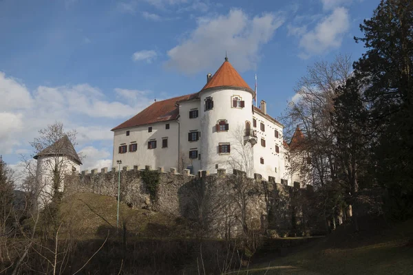 Slovenya Nın Velenje Kentinin Yukarısındaki Velenje Kalesi Güzel Tarihi Şato — Stok fotoğraf