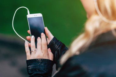 Güzel genç kız alma selfie