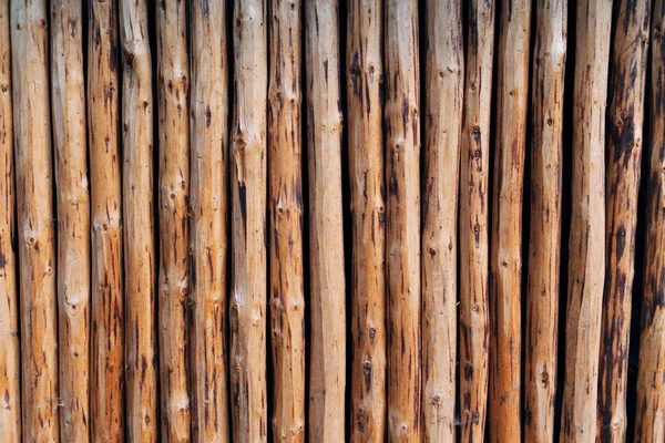 Wall Wooden Logs Closeup Wooden Texture — Stock Photo, Image