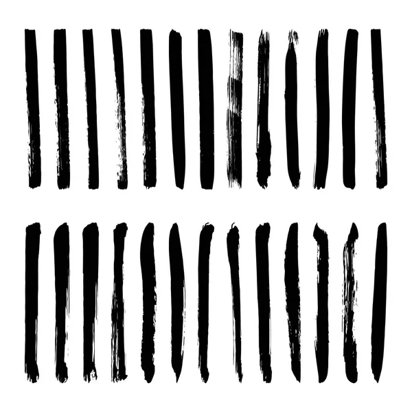 Ensemble de taches vectorielles d'encre noire . — Image vectorielle