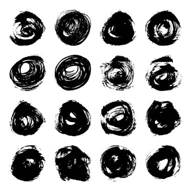 Siyah mürekkep vektör kümesi