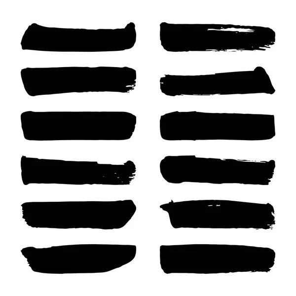 Set de vector de tinta negra — Archivo Imágenes Vectoriales