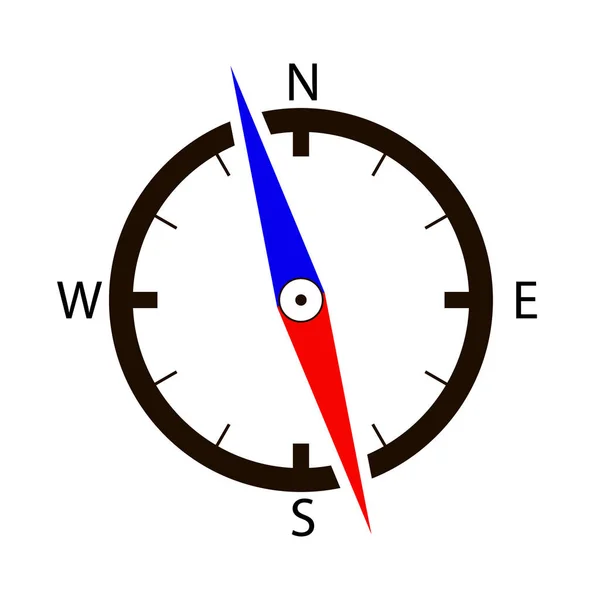 Ikona Kompas wektor. Kompas strzałki. Kierunek jazdy. Szablon logo. Kompas nawigacji. — Wektor stockowy