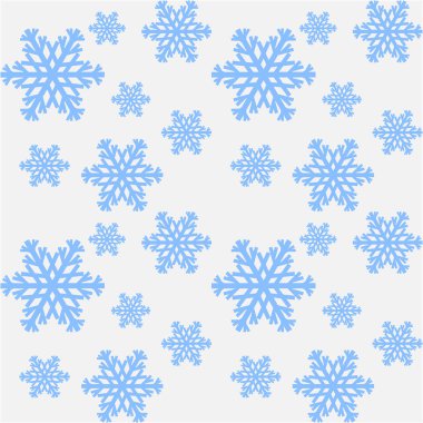 Kar tanesi desenli. Yılbaşı ya da yeni yıl tasarımı için şablon. Vektör illüstrasyonu.