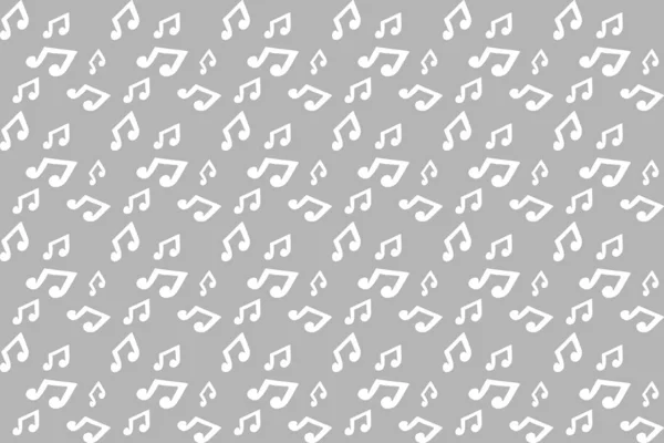 Kunst Musik Note Nahtlose Muster Kritzeln Musikalische Zeichen Signatur Notizsymbol — Stockvektor