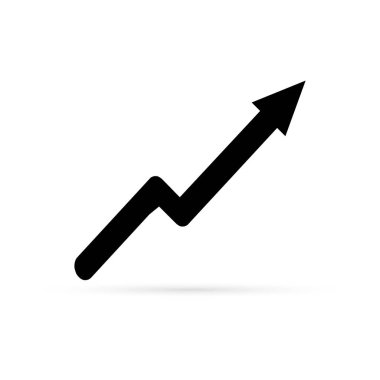 ok simgesi izole edildi, sanat çizelgesi, vektör illüstrasyonu