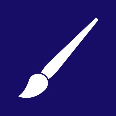 brush icon, stencil,  brush vector illustration