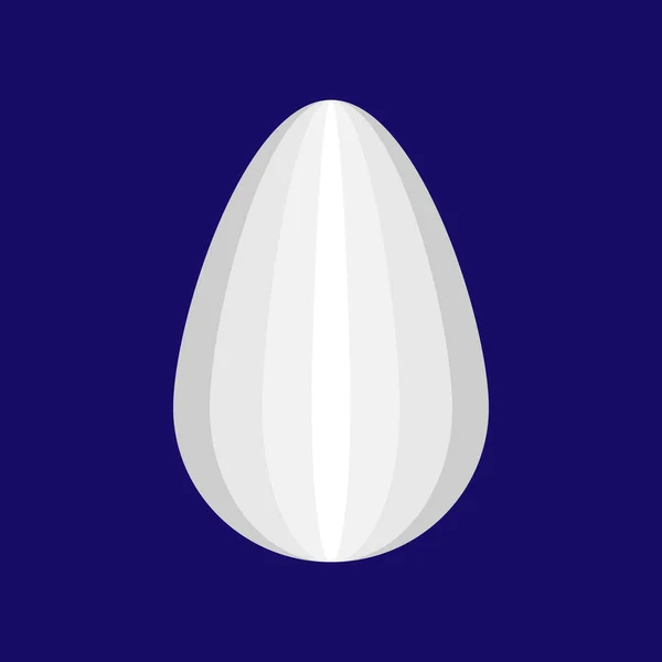 Ikona Naklejki Pisanki Białym Niebieskim Wektor Ilustracji Projektowania Świąt Wielkanocnych — Wektor stockowy