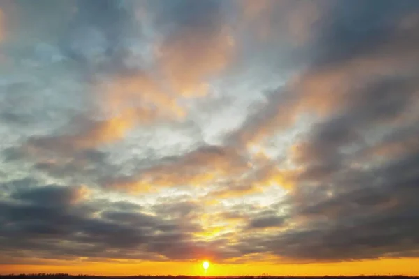 Fond Ciel Couleur Avec Des Nuages Colorés — Photo