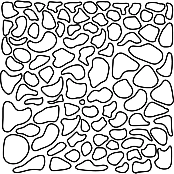 Fehér Alapon Izolált Vázlatos Kőminta Sketch Vektor Állomány Illusztráció — Stock Vector