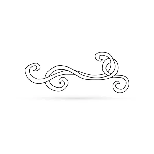 Beyaz Üzerine Izole Edilmiş Ana Dalga Simgesi Doodle Ların Çizimi — Stok Vektör