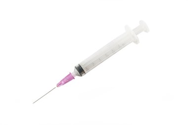 Beyaz plastik syring