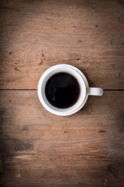 sade kahve Üstten Görünüm