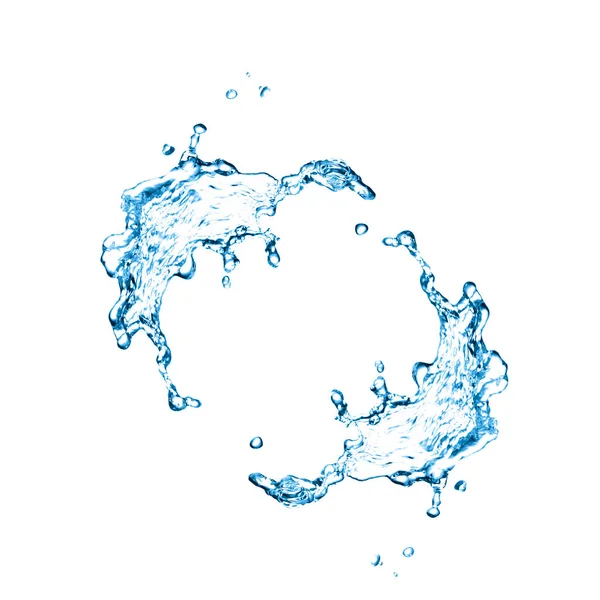 Respingo de água no branco — Fotografia de Stock