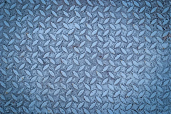 暗い金属床プレート — ストック写真