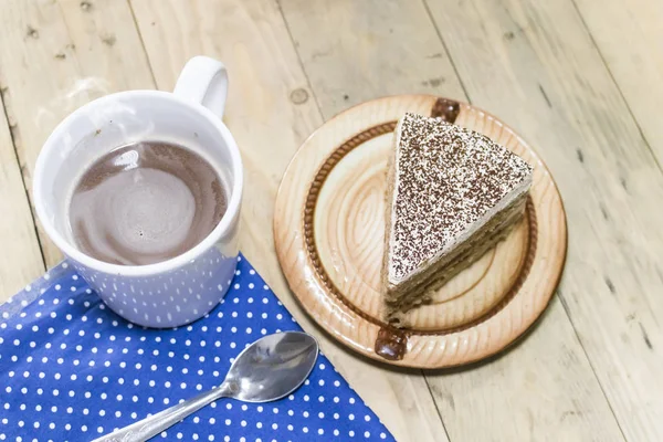 Delicioso bolo de cappuccino — Fotografia de Stock