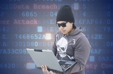 hacker bir bilgisayarda