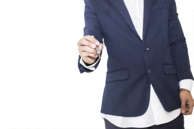 iş adamı marker ile yazma