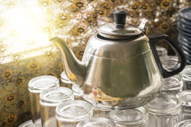 Cam üzerinde elektrik paslanmaz çelik su ısıtıcısı