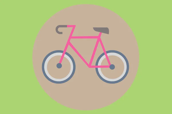 Bicycle icon flat design — Stock Photo, Image