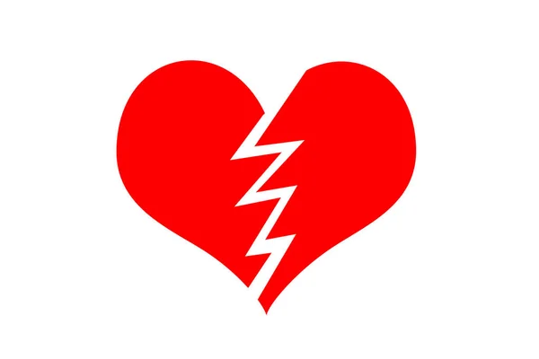 Corazón roto icono — Foto de Stock
