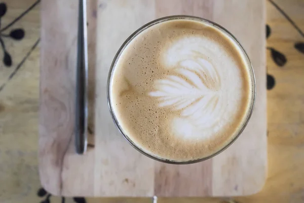 Cafea latte art — Fotografie, imagine de stoc