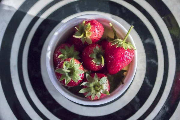 Top view fresh strawberry — Stock Photo, Image