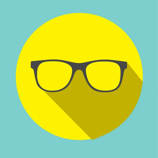 Glasses icon in flat style — Stock Photo, Image