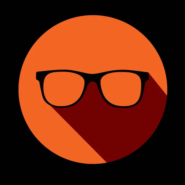 Glasses icon in flat style — Stock Photo, Image