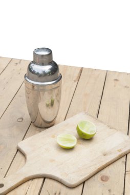 dilim limonlu kokteyl shaker