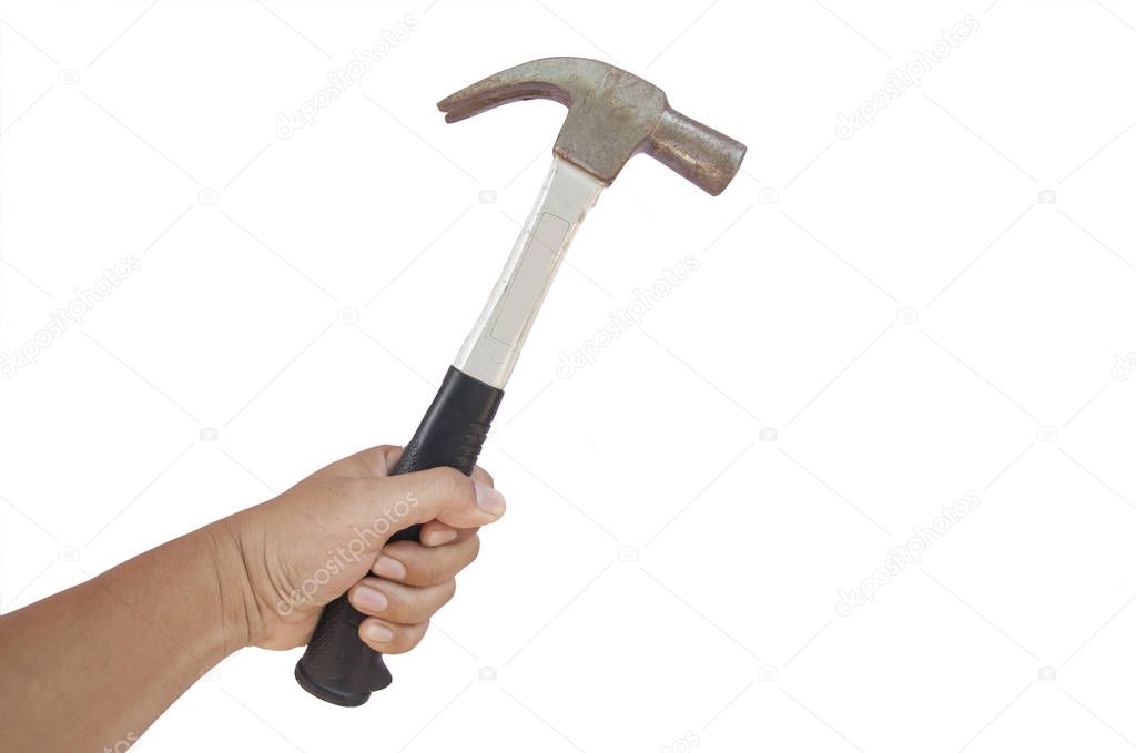 hand-man holdind hammer 