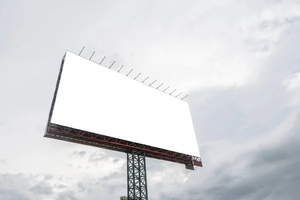 Blank billboard on sky — Stock Photo, Image