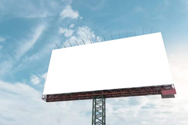 Blank billboard on sky — Stock Photo, Image