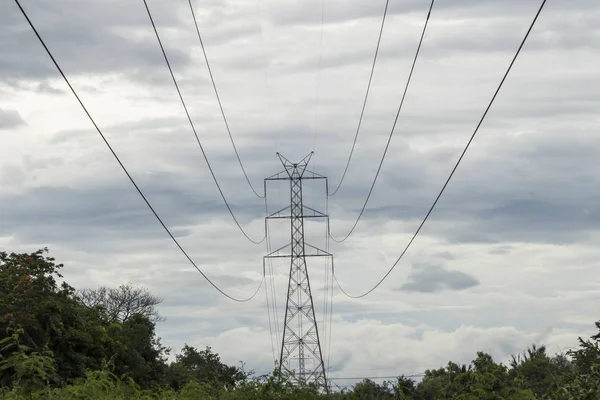 High voltage pole — Stock Photo, Image