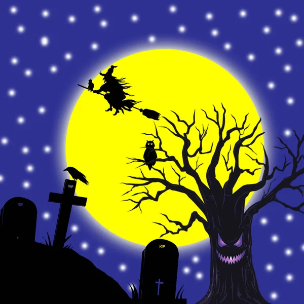Halloween-Hintergrundkonzept — Stockfoto