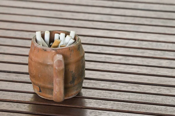 Cigarettes and Ashtray — Stock Photo, Image