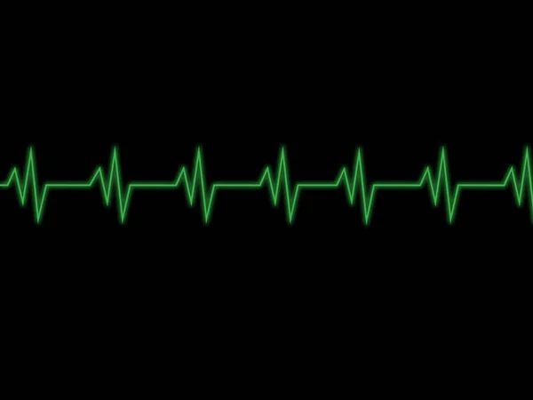 Иллюстрация пульса сердца — стоковое фото