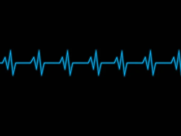 Ілюстрація пульс серці — стокове фото