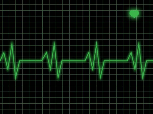 Ilustracja puls serca — Zdjęcie stockowe