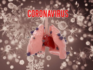 Virüsler hücre mikrobiyolojisi, bacaklar, koronavirüs konsepti içinde bükülürler.