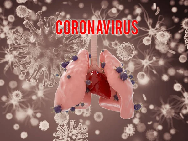 Microbiologia Cellulare Dei Virus Riflessa Nelle Anse Concetto Coronavirus — Foto Stock