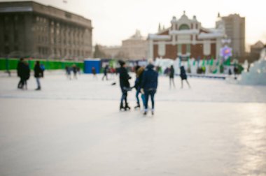 arka plan bulanıklık buz pateni pisti.