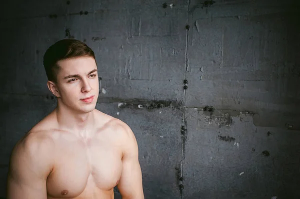 Studioporträt junge sexy Männer Bodybuilder Athlet — Stockfoto