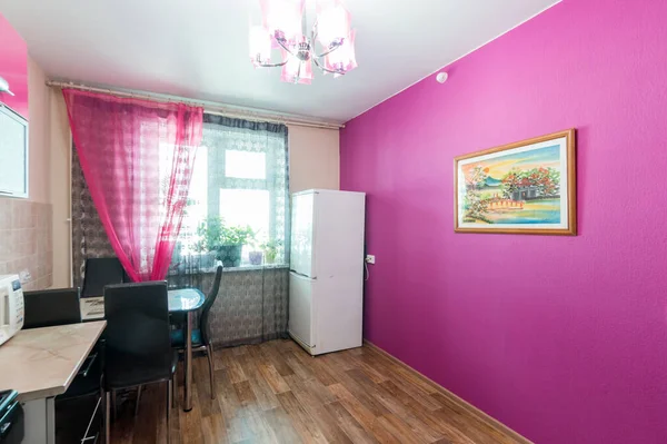 Russia Moscow June 2019 Interior Room Apartment Standard Repair Decoration — Stock Photo, Image