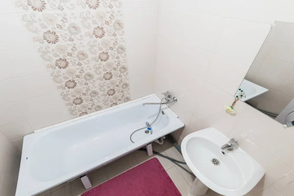 Rusia Moscova Iunie 2019 Apartament Cameră Interioară Decorare Standard Reparații — Fotografie, imagine de stoc