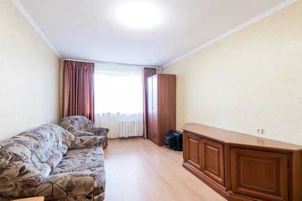 Rusia Moscú Junio 2019 Interior Room Apartment Decoración Reparación Estándar —  Fotos de Stock